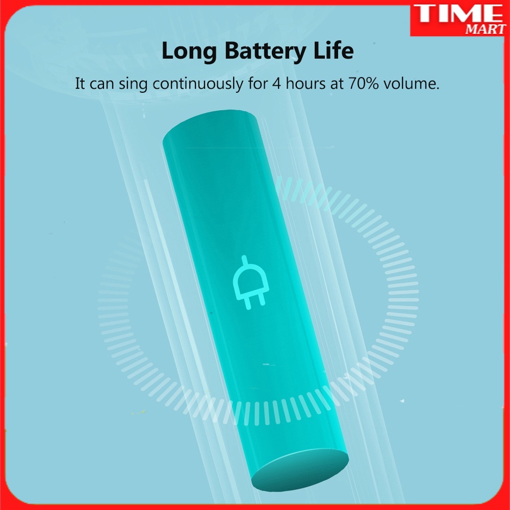 [CHÍNH HÃNG] Micro karaoke không dây kèm loa Bluetooth Yuemi YMI Lite YMMKF007. 8 hiệu ứng âm thanh. Pin lên đến 4 giờ