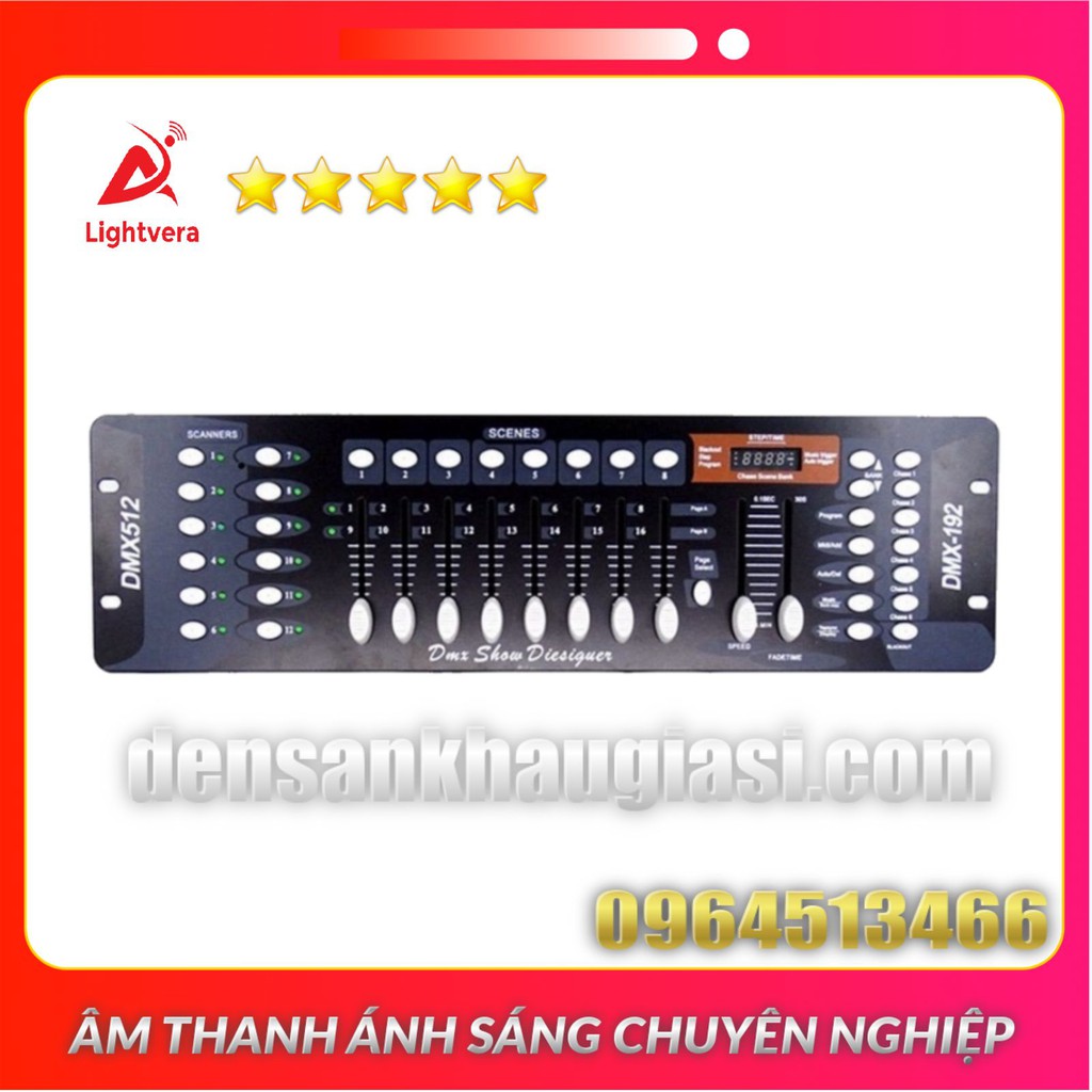 Bàn Điều Khiển Mixer DMX 512 Đèn Sân Khấu Lightvera