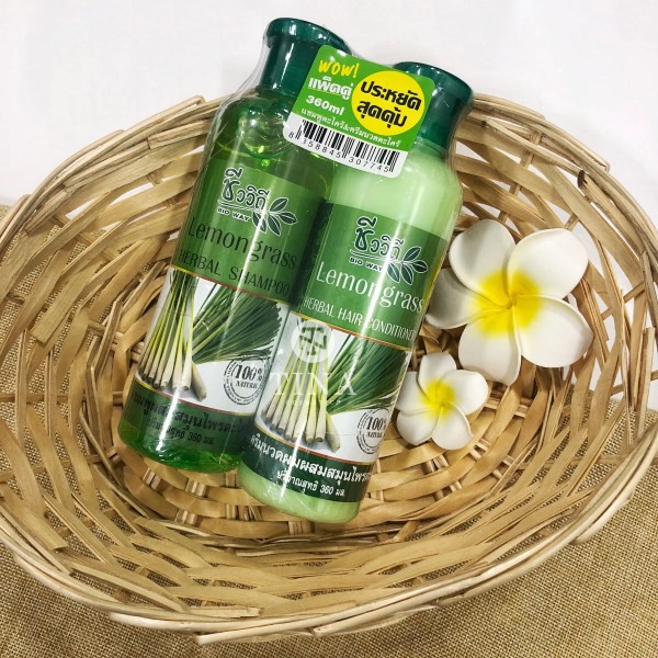 Bộ dầu gội xả kích thích mọc tóc Bio Way Lemongrass