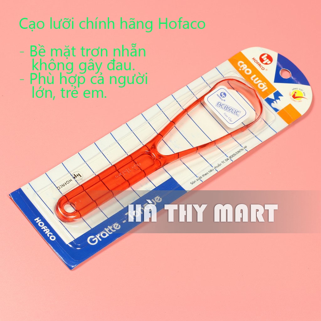 Dụng cụ cạo lưỡi nhựa cao cấp Hofaco HPG26