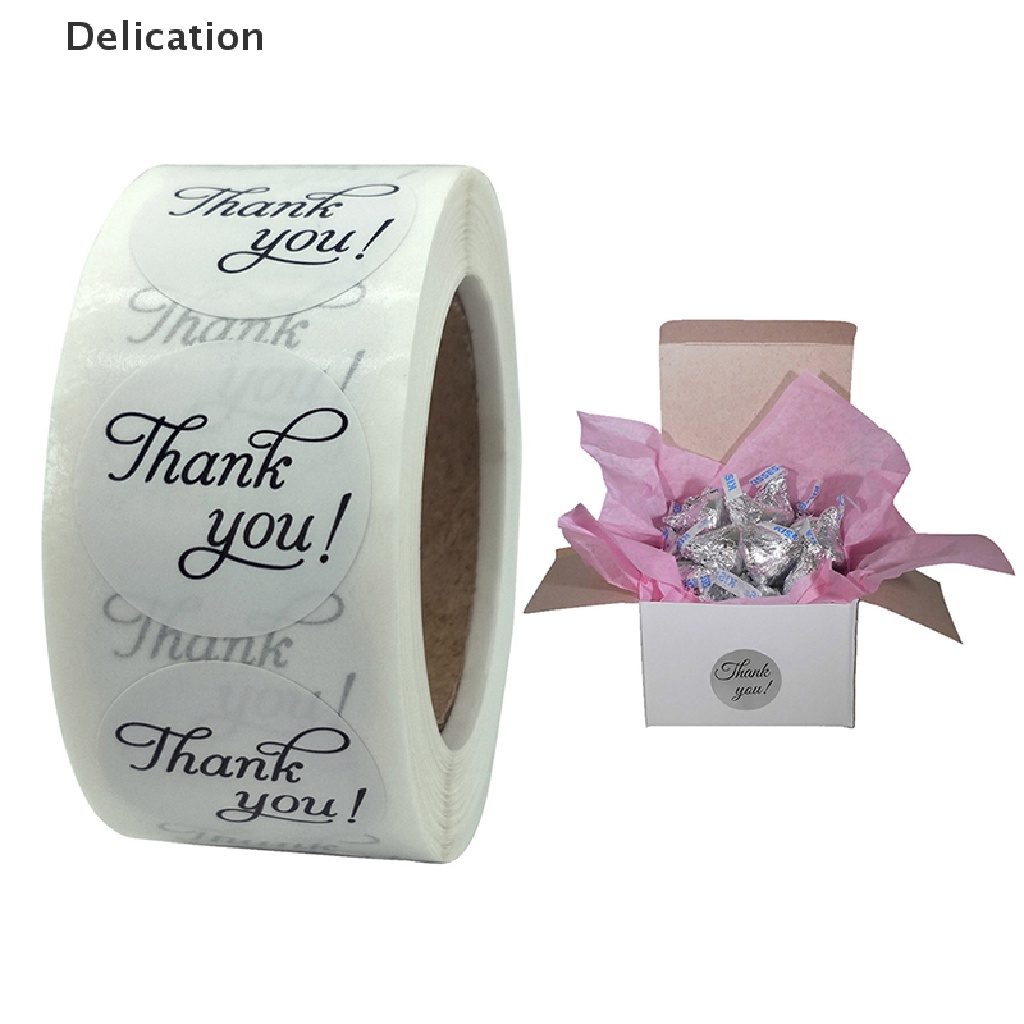 500 Nhãn dán Thank You ELEBUY đóng gói niêm phong quà tặng làm sổ lưu niệm thủ công trang trí túi đám cưới