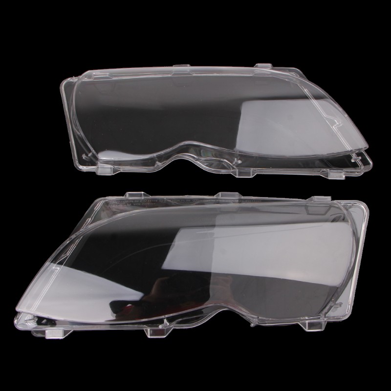 Set 2 Kính Thay Thế Cho Đèn Pha Xe Hơi Bmw E46 4 Dr