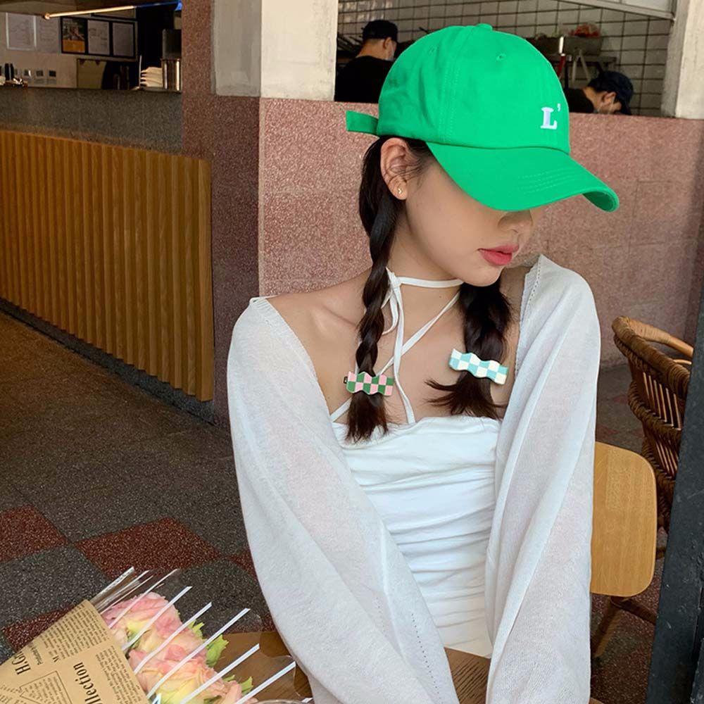 Kẹp Tóc Họa Tiết Sọc Caro Phong Cách Hàn Quốc Thời Trang Dành Cho Nữ