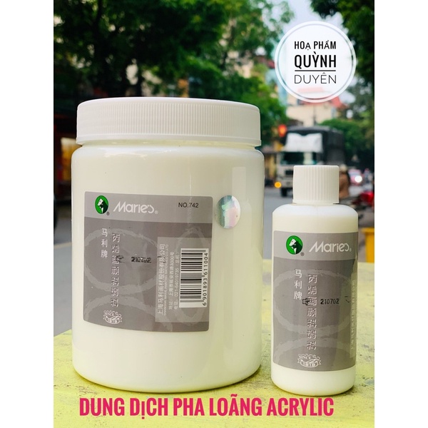 [SIÊU SALE] CHAI DUNG DỊCH PHA LOÃNG MÀU ACRYLIC 100ML/ 1000 ml