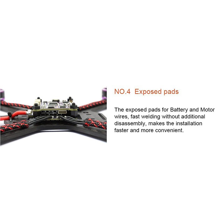 Mạch điều khiển bay Flycolor Raptor S 4 In 1 BLHeli-S 30A ESC DShot Integrated OSD with F3 Flight Controller