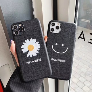 Ốp điện thoại TPU thiết kế hình bông hoa/mặt cười cho Iphone 7 8plus X Xs Xsmax Xr 11 11Pro 11promax