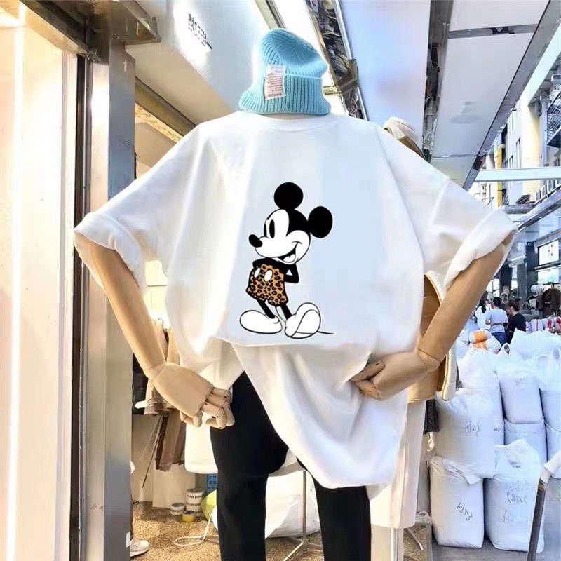 Áo thun mickey da báo