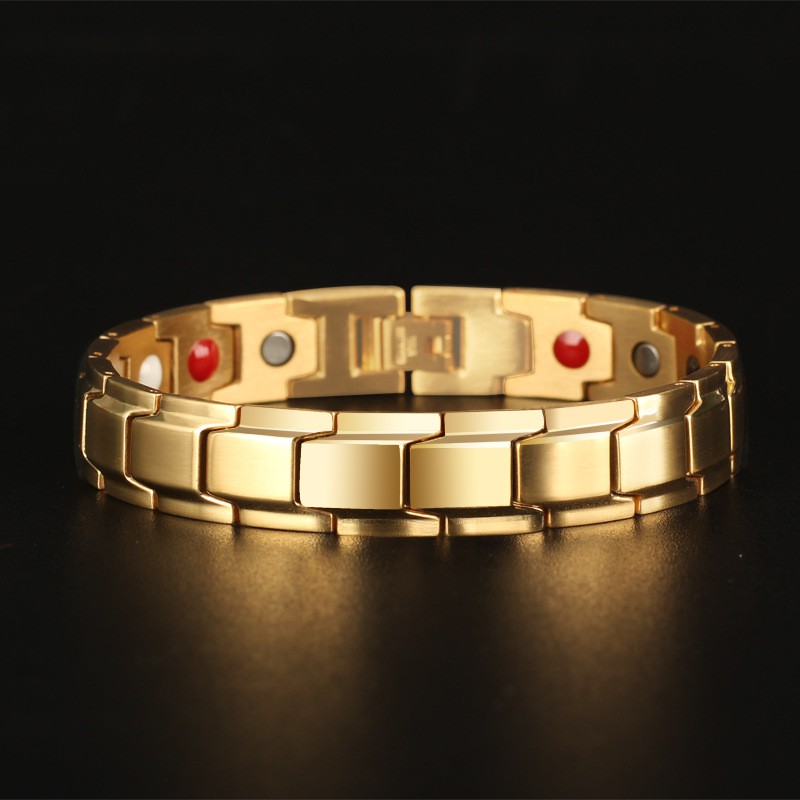 Vòng tay nam châm trị liệu chất liệu thép titanium