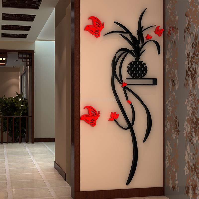 Tranh dán tường mica 3d decor khổ lớn trang trí tường nhà quán ăn, nhà hàng, phòng ngủ, nail Nhiều Size - EPeBen