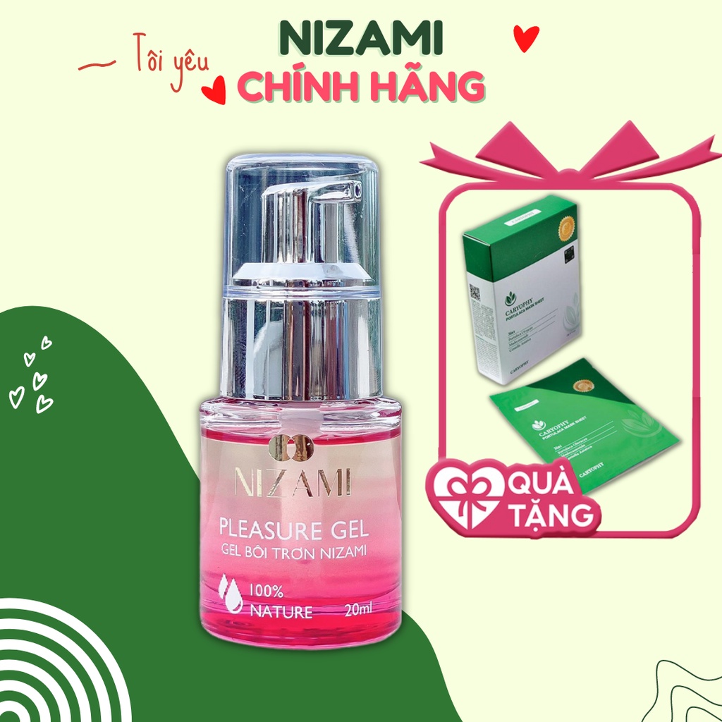 Gel bôi trơn tăng cảm giác gel bôi trơn tự nhiên mát lạnh chính hãng Nizami 20ml