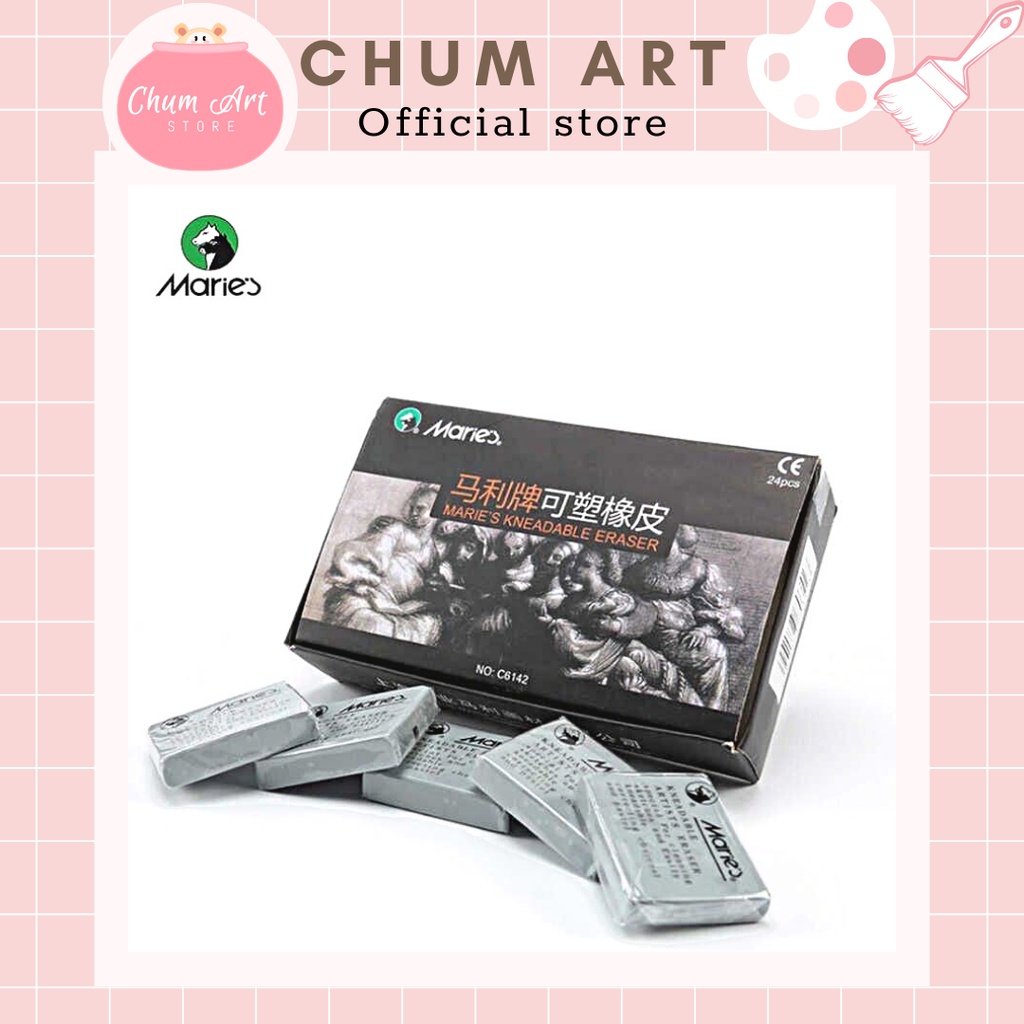 Chum Art -Gôm tẩy đất sét maries dẻo , tẩy chì thừa cho bản sketch.