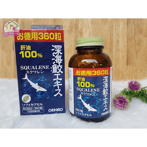 Viên Uống Sụn Vi Cá Mập Orihiro Squalene 360 Viên Nhật Bản