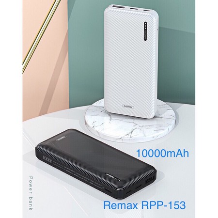 Pin sạc dự phòng Remax RPP-153 10000mAh lõi Li-Polymer 2 cổng Input