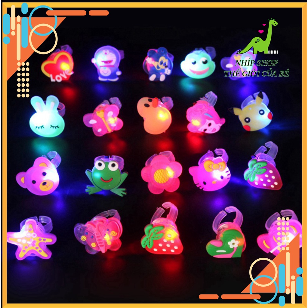 Nhẫn Hoạt Hình Có Đèn Led Phát Sáng Độc Đáo Cho Trẻ Em - Nhíp Shop