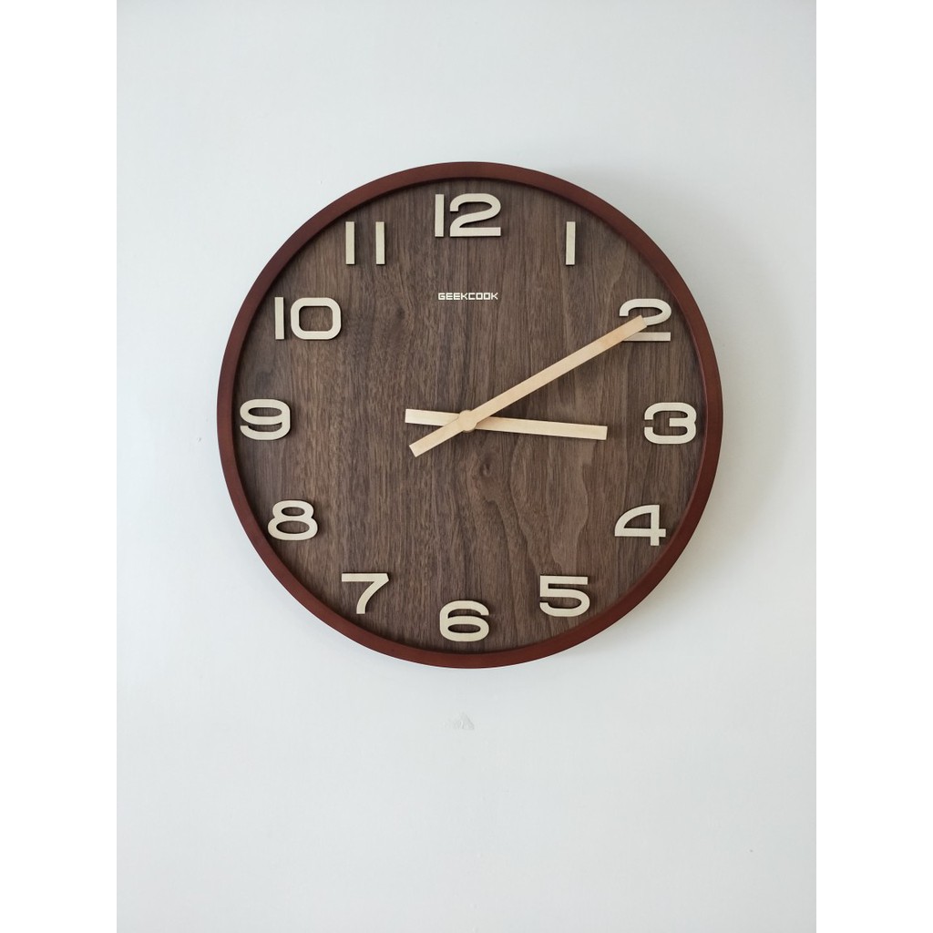 ĐỒNG HỒ GỖ CHÍNH HÃNG GEEKCOOK phong cách BẮC ÂU