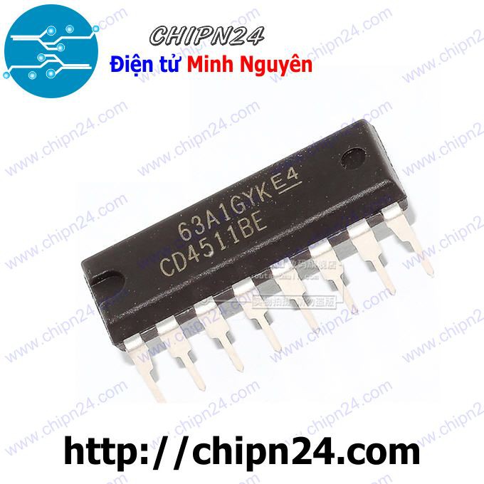 [3 CON] IC CD4511 DIP-16 (CD4511BE 4511)