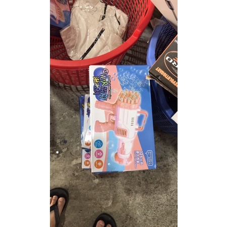SÚNG BẮN BONG BÓNG KHỔNG LỒ 32 Nòng (2 màu xanh- hồng)