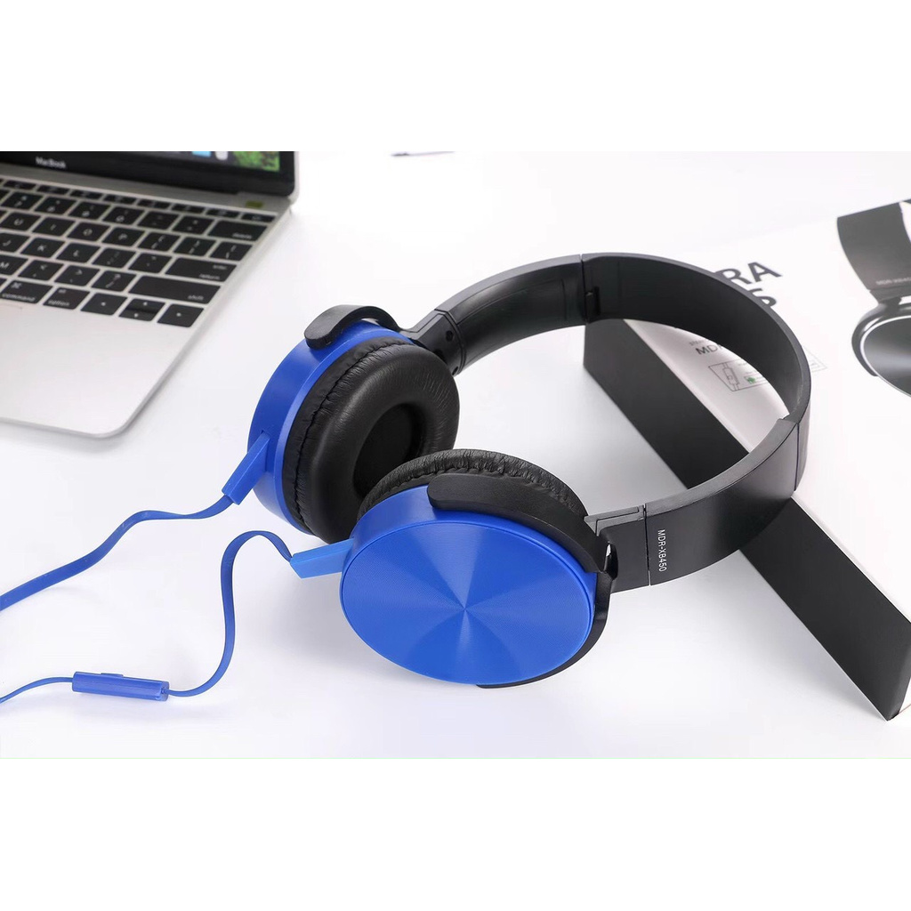 Tai nghe chụp EXTRA BASS MDR-XB450AP- thiết kế nhỏ gọn, nghe hay bass êm - BH 3 tháng
