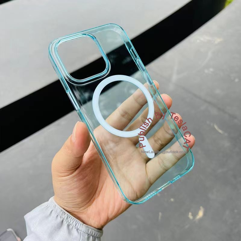 Ốp Điện Thoại Cứng Màu Pha Lê Trong Suốt Từ Tính Cho iPhone 14 14max 14Pro 13 13Promax 13Pro 1212Promax