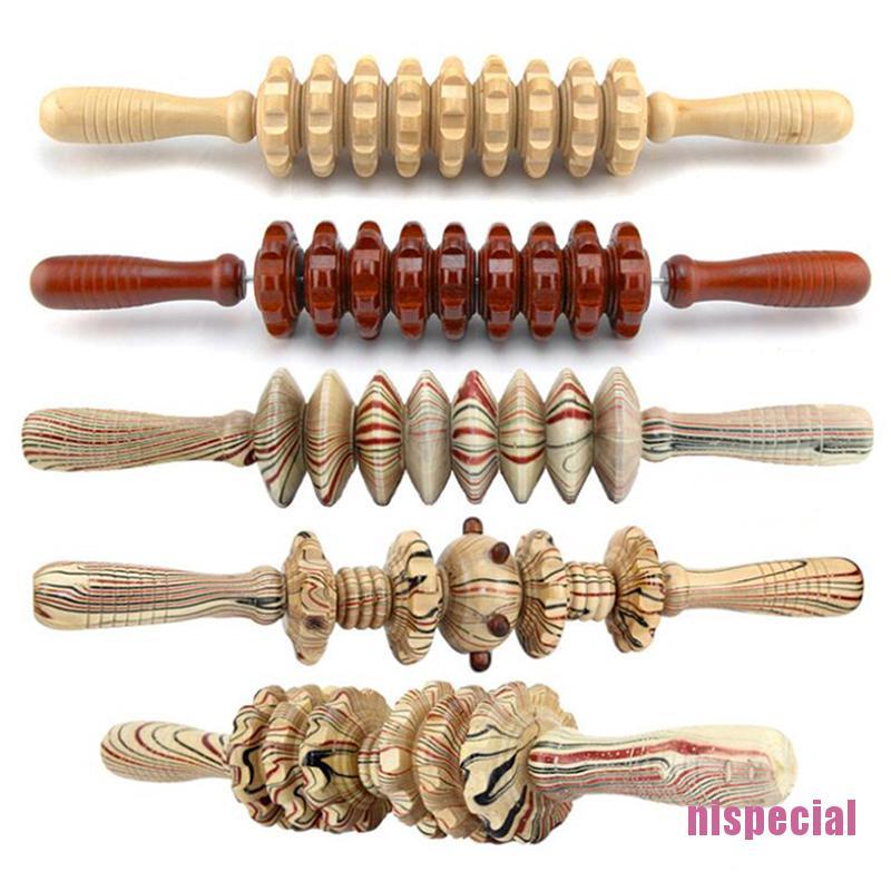 (Hàng Mới Về) Dụng Cụ Mát Xa Giảm Đau Bằng Gỗ