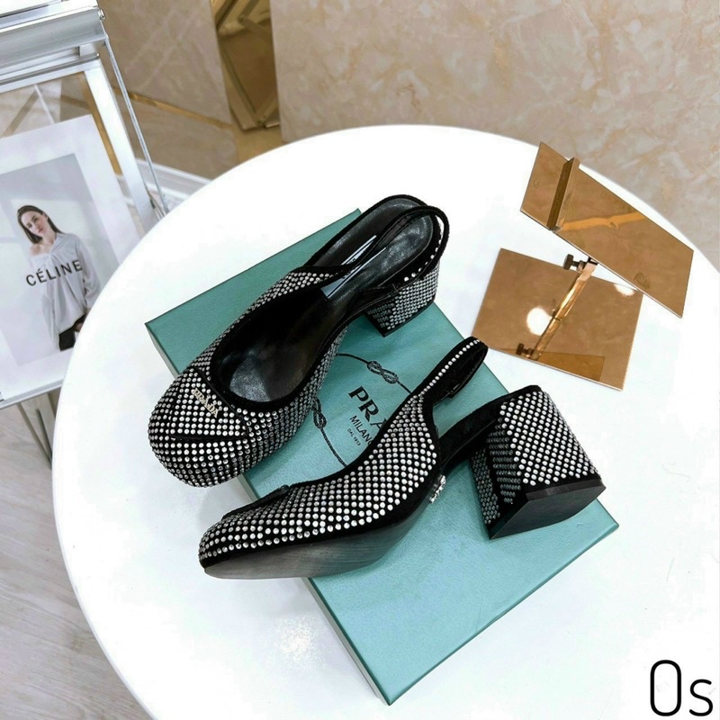 Giầy Prada full đá  tinh xinh lung linh