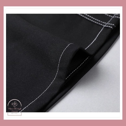 Chân váy chữ A ngắn chỉ viền trơn kèm lót mặc trong váy, Chân váy nữ Hàn Quốc cao cấp giá  rẻ POPPY-V04 | BigBuy360 - bigbuy360.vn