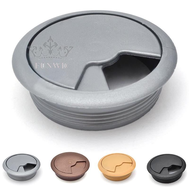 Nắp xoay nhựa đậy lỗ luồn dây cáp trên mặt bàn 60mm/80mm
