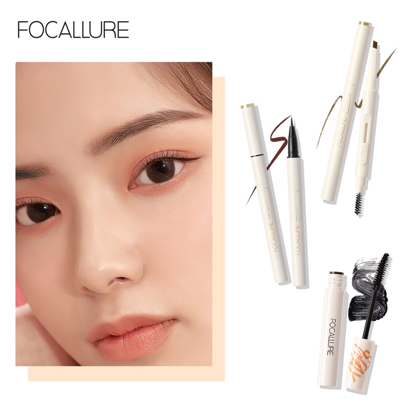 Bộ trang điểm FOCALLURE gồm kẻ mắt nước lâu trôi + chì kẻ mày tự nhiên + mascara 5.26g
