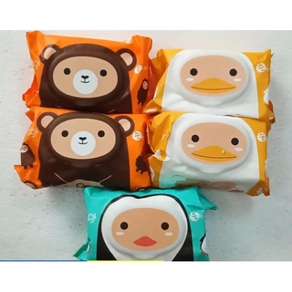 Combo 5 khăn ướt agi không mùi 100 tờ/gói