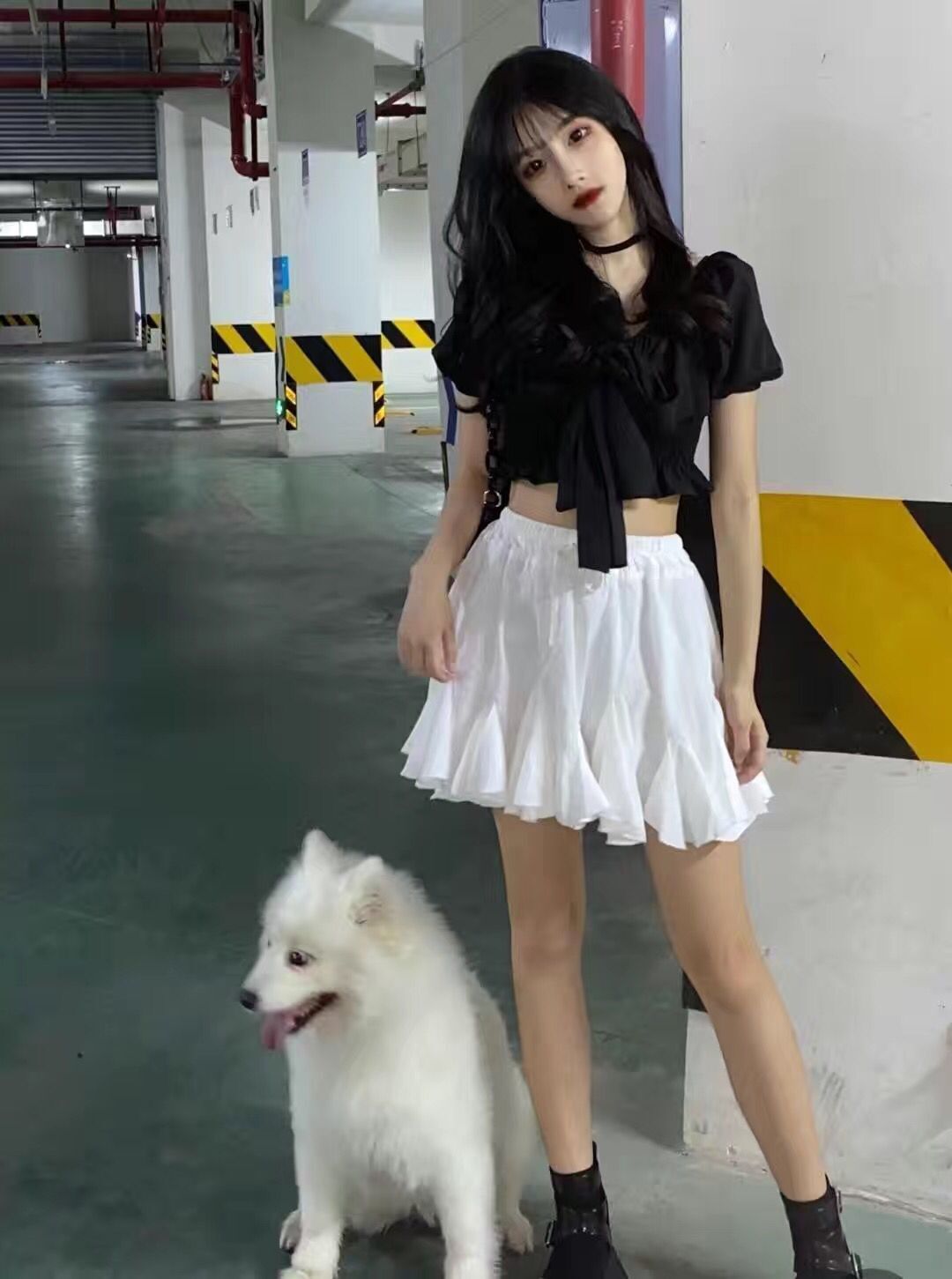 Set Áo Voan Thắt Nơ Và Chân Váy Xếp Ly Thời Trang Thanh Lịch Cho Nữ | BigBuy360 - bigbuy360.vn