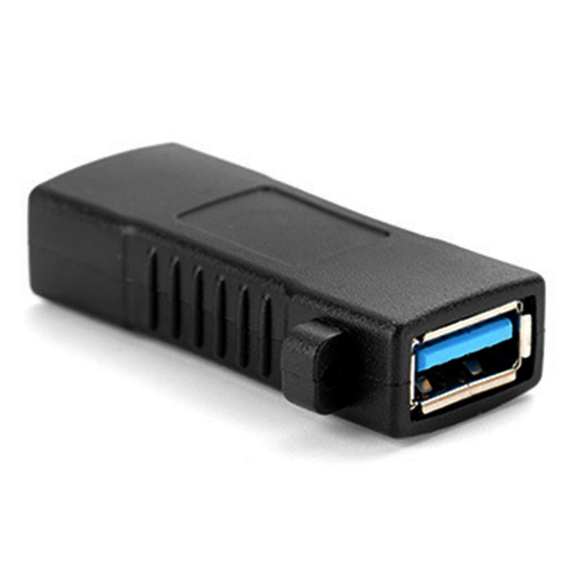 Đầu chuyển đổi USB lỗ cắm sang lỗ cắm màu đen tiện lợi