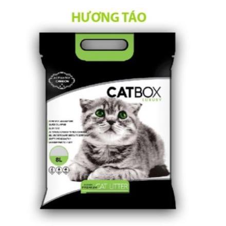 Cát vệ sinh cho mèo CATBOX Túi 16L, Bổ sung than hoạt tính khử mùi, thấm hút cao, vón cục nhanh