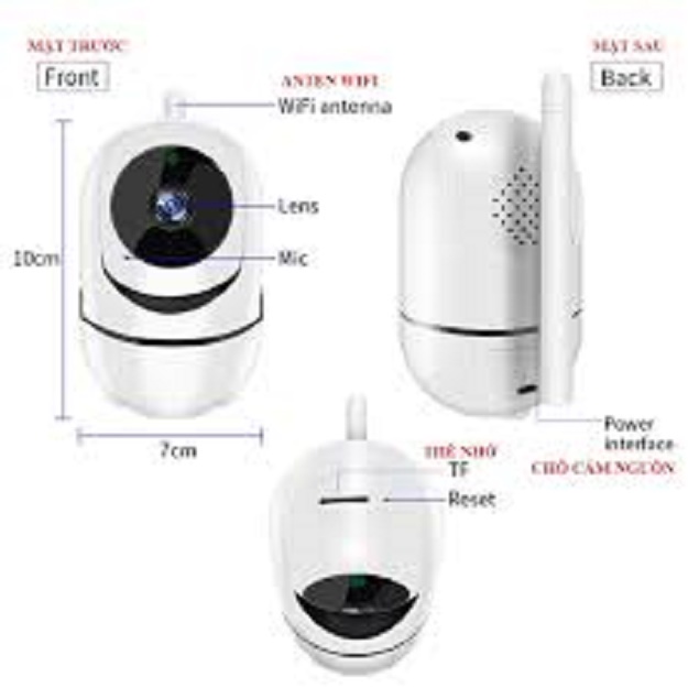 Camera wifi ko dây ycc365plus theo dõi chuyển động xoay 360 độ. - ảnh sản phẩm 2