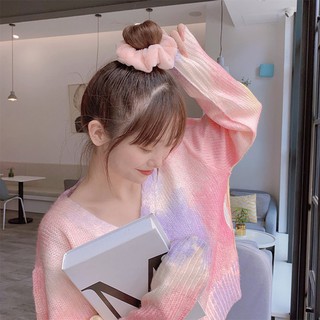 Dây cột tóc lông nhung Mềm mịn CUTE scrunchies