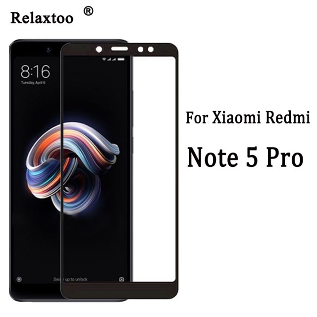 Kính cường lực full Xiaomi Note 5/ Note 5 pro cao cấp full đen, full trắng