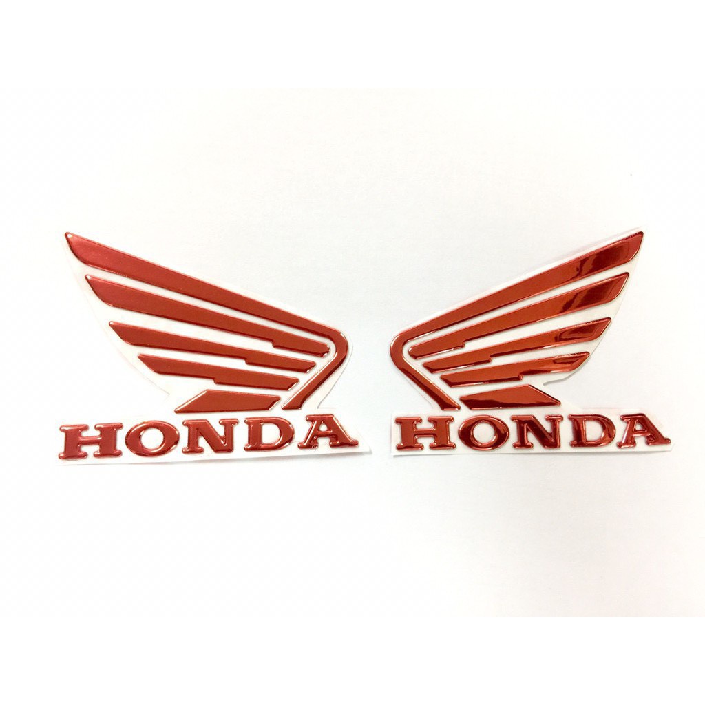 Logo tem dán cánh chim honda cao cấp giá 1 bộ