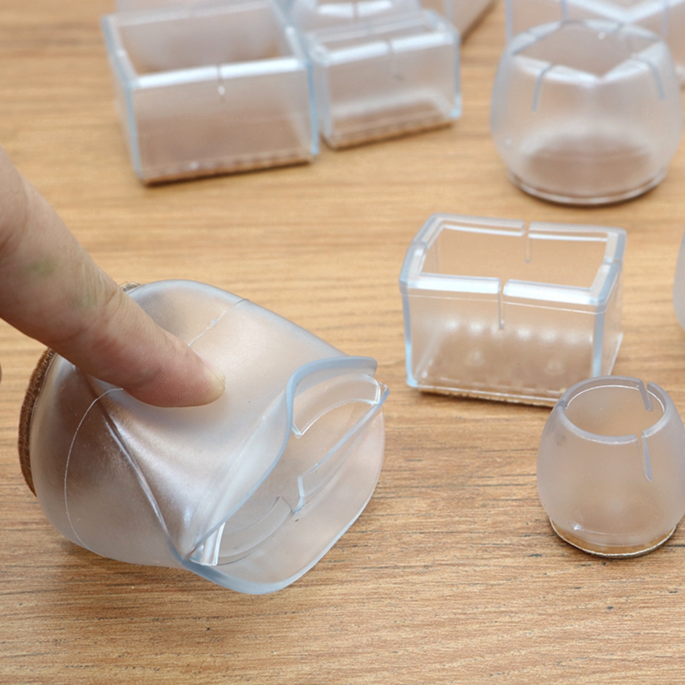 Set 4 Miếng Đệm Chân Bàn Ghế Chống Trượt Bằng Silicon