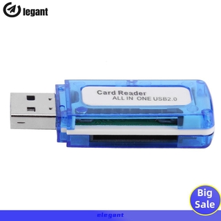 [NEW]4 in 1 Memory Card Reader USB 2.0 All in One Cardreader for Micro SD TF M2