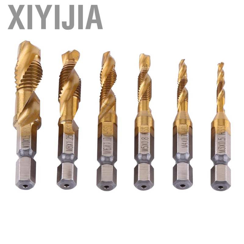 Bộ 6 Mũi Khoan Kim Loại Phủ Titan M3-M10 Ark Cao Cấp