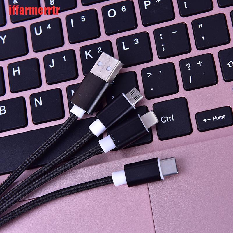 Dây Cáp Sạc Đa Năng 3 Trong 1 Đầu Usb Type C