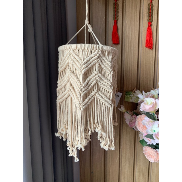 Đèn macrame đường kính 25cm