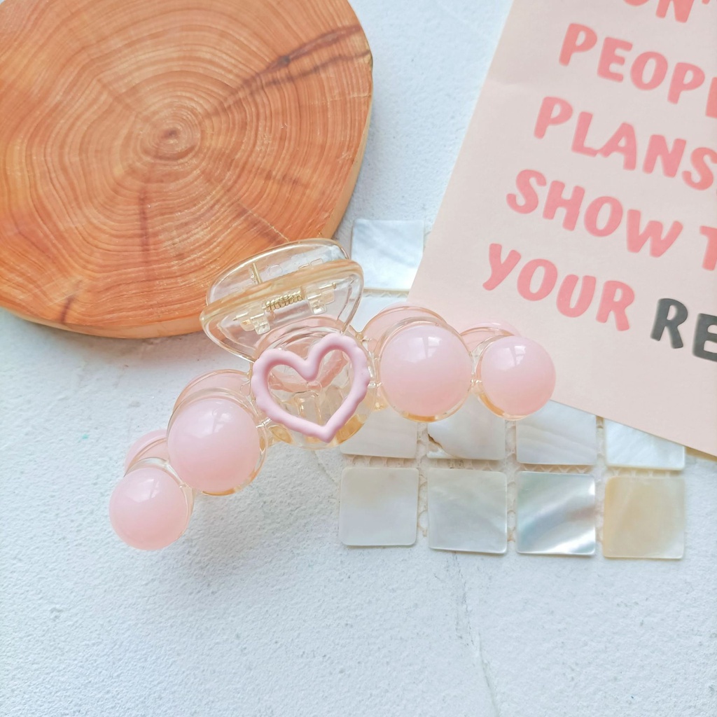 Kẹp Tóc Nhựa Resin Màu Sắc Ngọt Ngào Phong Cách Hàn Quốc Cổ Điển Cho Nữ