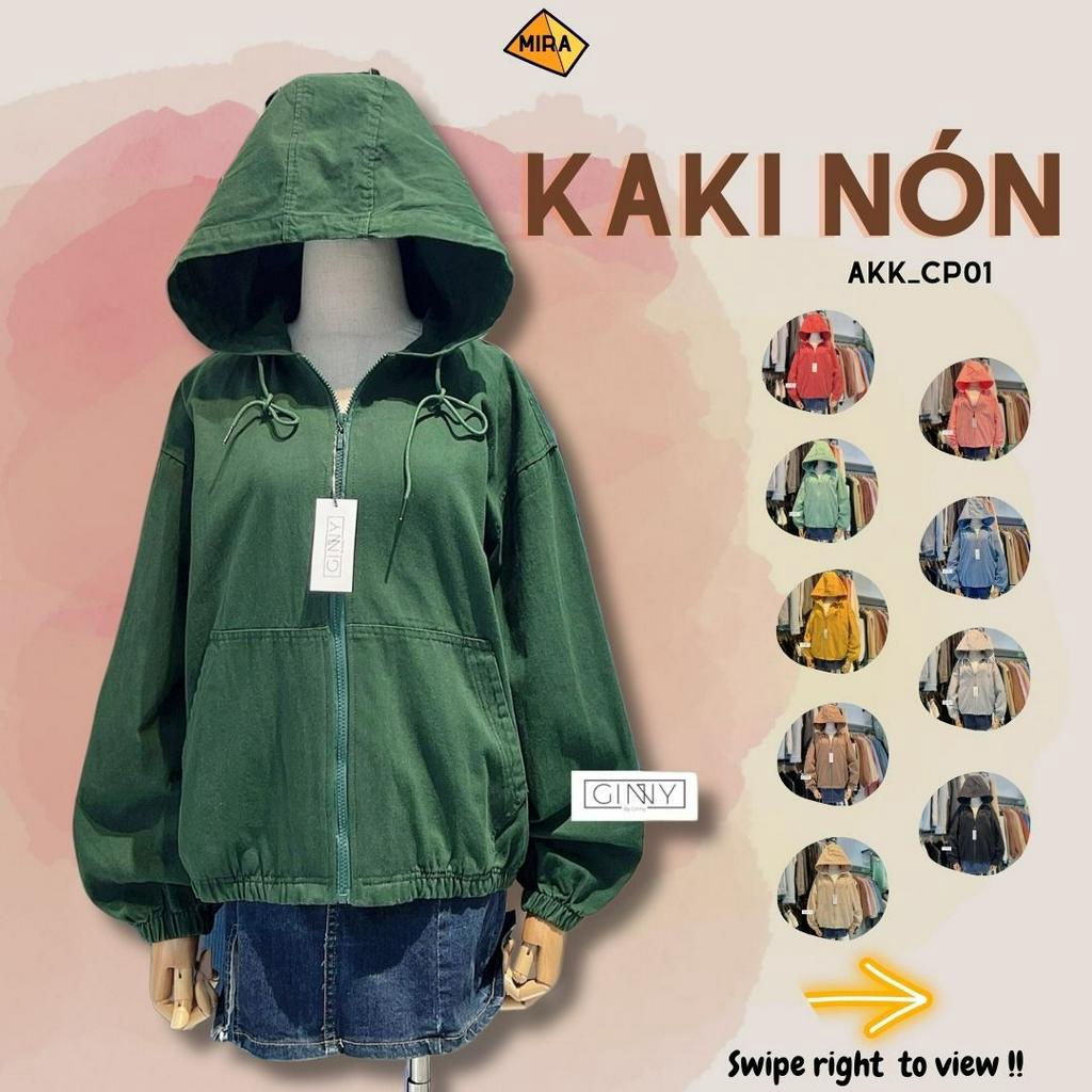 Áo Khoác Kaki Nón Đẹp - Gin clothing
