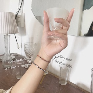 Vòng tay sợi mảnh (1mm) handmade Tiny Twist