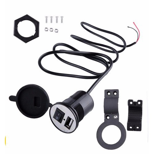 Sạc xe máy có công tắc YueMal YF121 (SẠC SIÊU NHANH 12V - 2.1A)