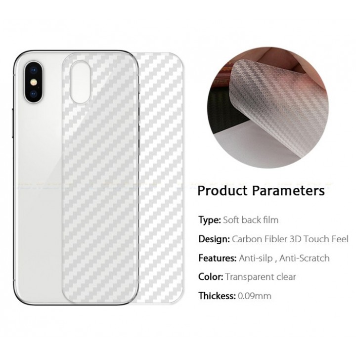 Dán mặt lưng Carbon iPhone Xs Max