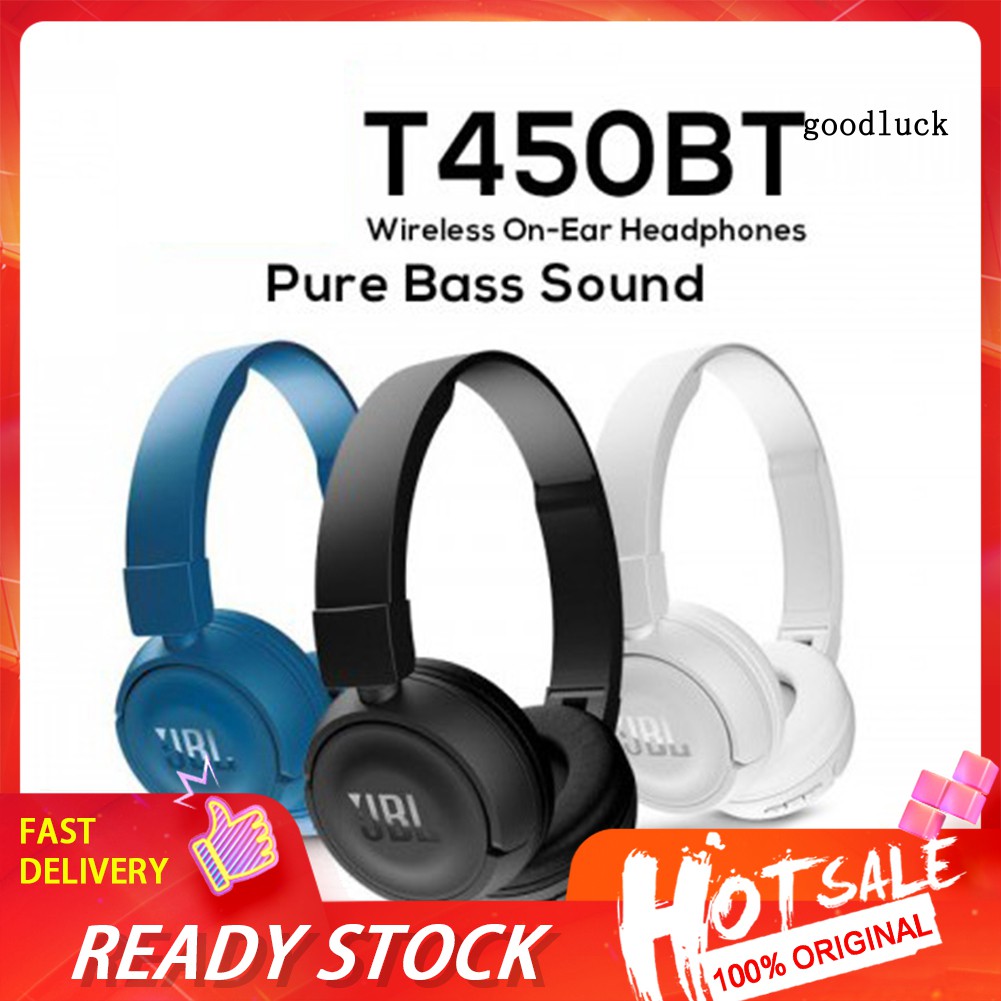 Tai Nghe Chụp Tai Thể Thao Jbl T450Bt Kết Nối Bluetooth 4.0 Hifi