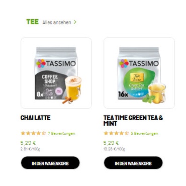 Viên nén Tassimo với hơn 40 hương vị khác nhau  - Germany