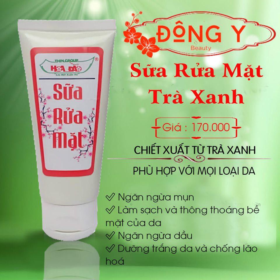 Sữa rửa mặt trà xanh hoa đào Thingroup, sữa rửa mặt dành cho da mụn, dầu, ngăn ngừa mụn, trắng da ZINI STORE