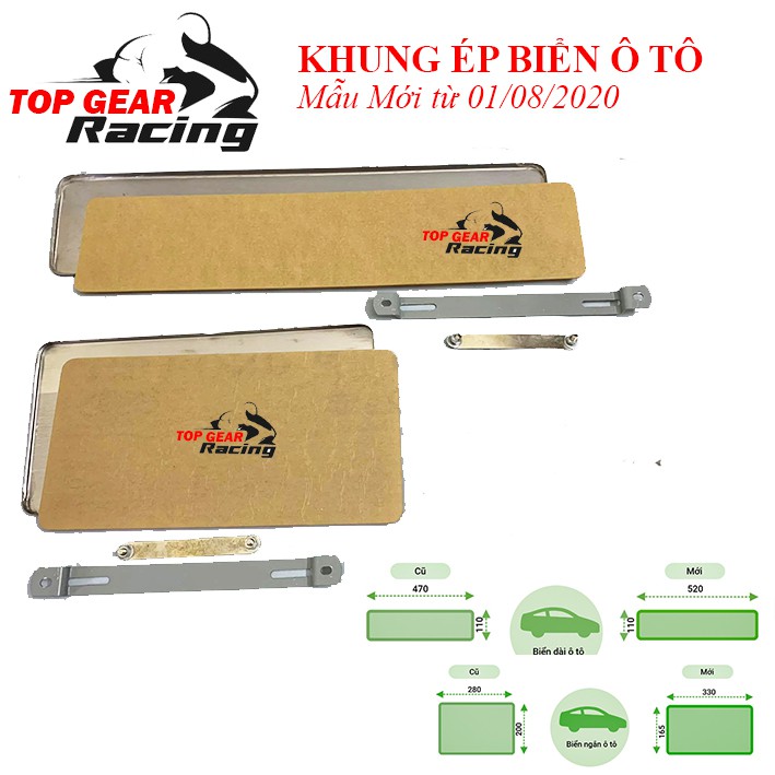 Khung Biển Số Mica Cho Ô Tô Chống Nước Mẫu Mới từ 01/08/2020 &lt;TOPGEAR&gt;